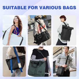 2 Pack Black Soft Shoulder Strap Pad for Luggage Straps & Bags - Ultra Comfortable Shoulder Pads for Bag Straps - Breathable，Lightweight, Comfort