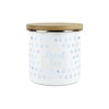 Purely Home Aqua Polka Dots Spots Decaf Tea Canister -