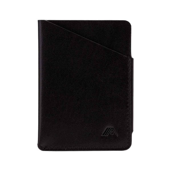 A-SLIM Minimalist Card Holder, Super Slim Leather Card Wallet, Front