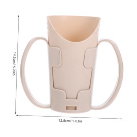 SHOWERORO Hospital Grade Sippy Cup Spill Proof Water Cup for Elderly Dysphagia Cups for Adults Comfort Grip Handles