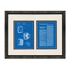 Laundry Drying Machines Patent Art Blueprint Print in a Beveled