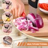 2PCs Stainless Steel Onion Slicer Holder, Onion Cutter Holder for