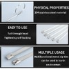 Premium Stainless Steel Cable Ties, SS304 Stainless Steel Zip Ties,