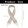 Replacement Straps for Bags Wide Adjustable Shoulder Strap with Metal