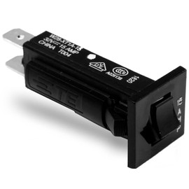 TE Connectivity W28-XT1A-15 Circuit Breaker; Therm; Push; Cur-Rtg 15A; 1 Pole; Snap-in Panel; W28 Series