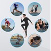Tersila Men's Sports Tights, Spats, 9/7/5/5 Length, Stretchy, Sweat Absorbent,