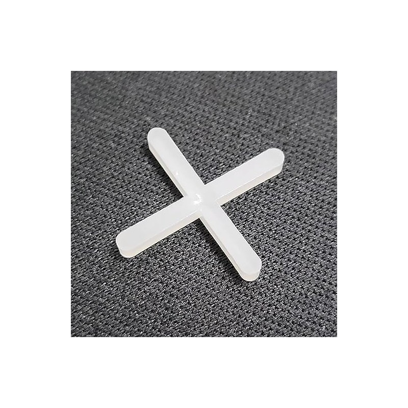 3000pcs Tile Leveling System Spacers Cross Shaped White Plastic Tiling