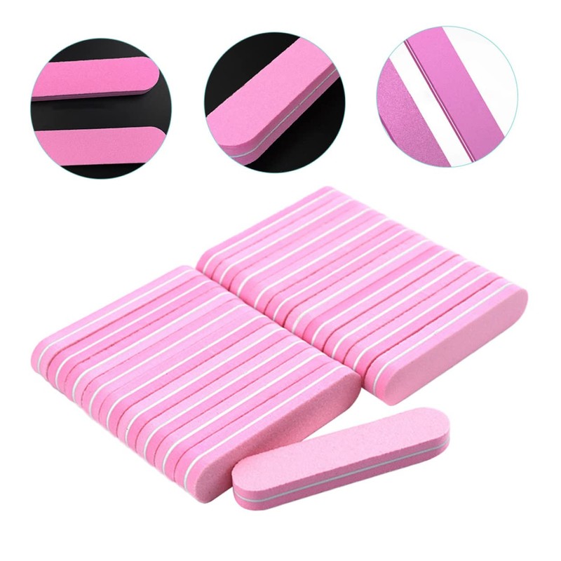 Minkissy 20pcs Mini Double-Sided Nail Files for Manicure and Pedicure