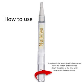 NAILVIVE Nail Serum Powerful Magic-like Silk Proteins Proven Natural Formula Strengthening Hardening nails Instantly Prevents Splits Chips Peels Cracks on Your Nails (PEN APPLICATOR)