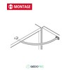 Gedotec H3951 Hatch Holder for Furniture Doors Hatch Fitting for