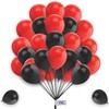 Balloons 25 Pack 5 Inch Balloons Red & Black Balloons