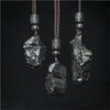 KETLIXS Raw Meteorite Iron Silicide Siderolite Meteorite Necklace Cosmic Tektites