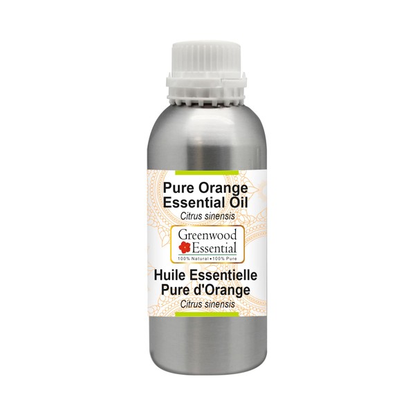 Greenwood Essential Natural Orange Essential Oil (Citrus Sinensis) Natural Pure Therapeutic Quality Steam Distilled 300 ml (10 oz)