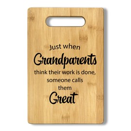 CGBHW Grandparents Gifts Wood Cutting Board, Grandma Grandpa Gifts, Gift for Nana and Papa's, Gifts from Granddaughter Grandson Grandchild Grankids Wooden Chopping Board Cutting Boards for Kitchen