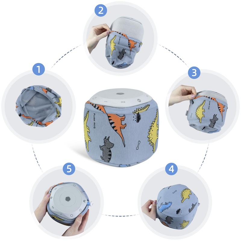 Cover for Storypod Audio, Dust-Proof Sleeve for Storypod, Dinosaur Pattern