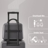 1-2 20 Inch Carry-on Luggage Front Open Luggage Lightweight USB