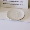 WAIT FLY Lily of the Valley Embossed Flower Ceramic Dinner