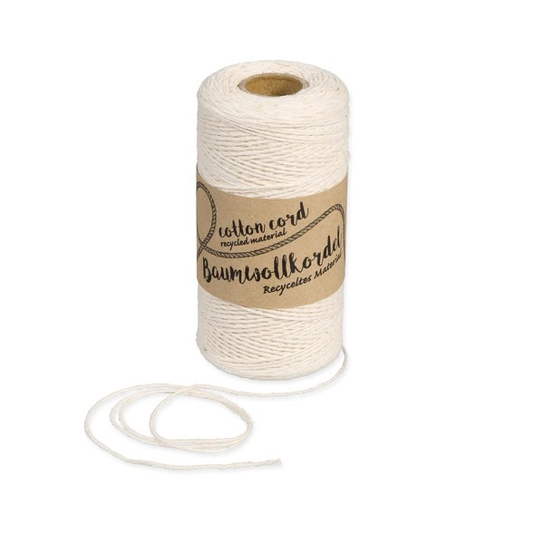 Halbach Silk Ribbons Recycled Cotton Yarn Width 1 mm Length