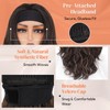 BARSDAR Wavy Headband Wig Mix Brown, 66 cm Long Loose