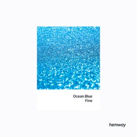 Hemway Premium Craft Glitter Shaker - Ocean Blue | Fine Metallic Flake Sequins for Resin & Epoxy Crafts | Craft Supplies for Festival, Tumblers, Body, Face, Eye & Nail Art | 130 g