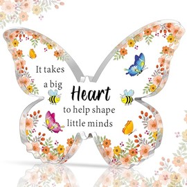 QMVMV Gifts for Teacher Acrylic Plaque Gifts for Women Christmas Birthday Thanksgiving Gifts for Teacher Retirement Leaving Gifts