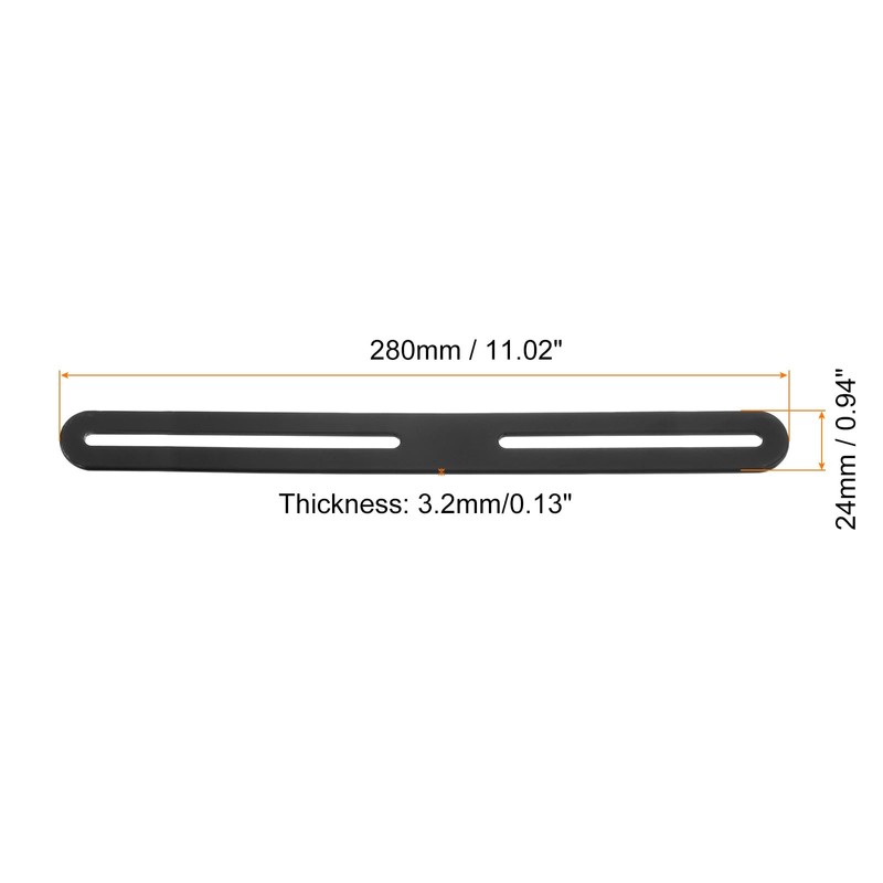 sourcing map 2Pcs Adjustable Flat Mending Plate Support with Slot,
