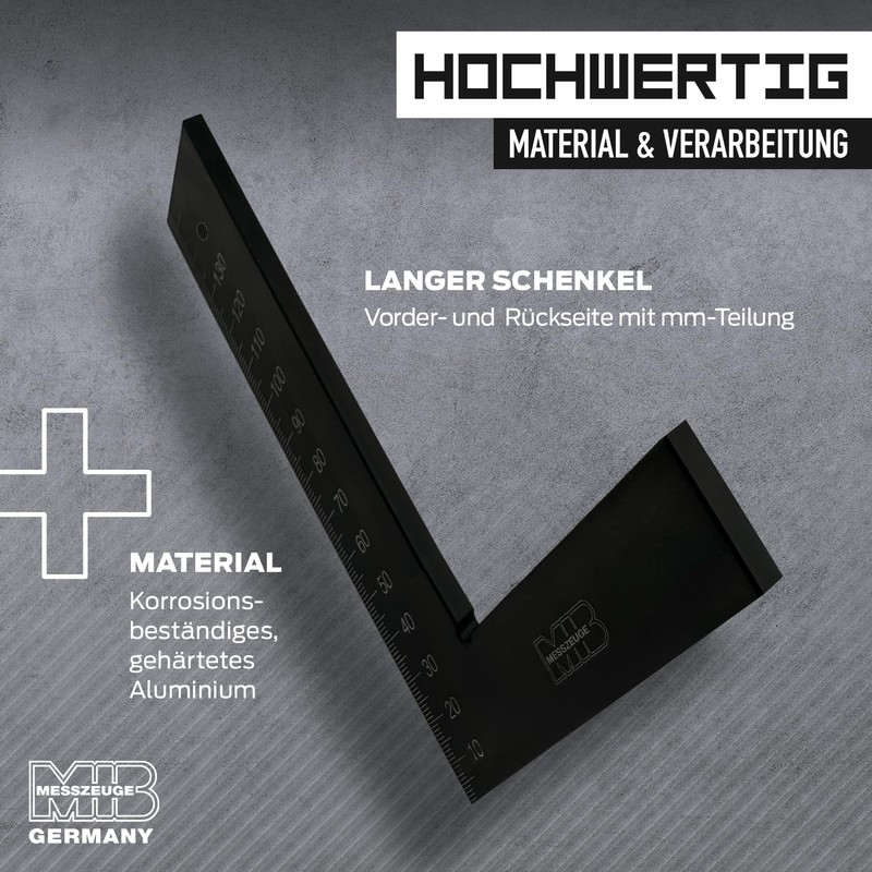 MIB Flat Angle Made of Hardened Aluminium 150 x 100