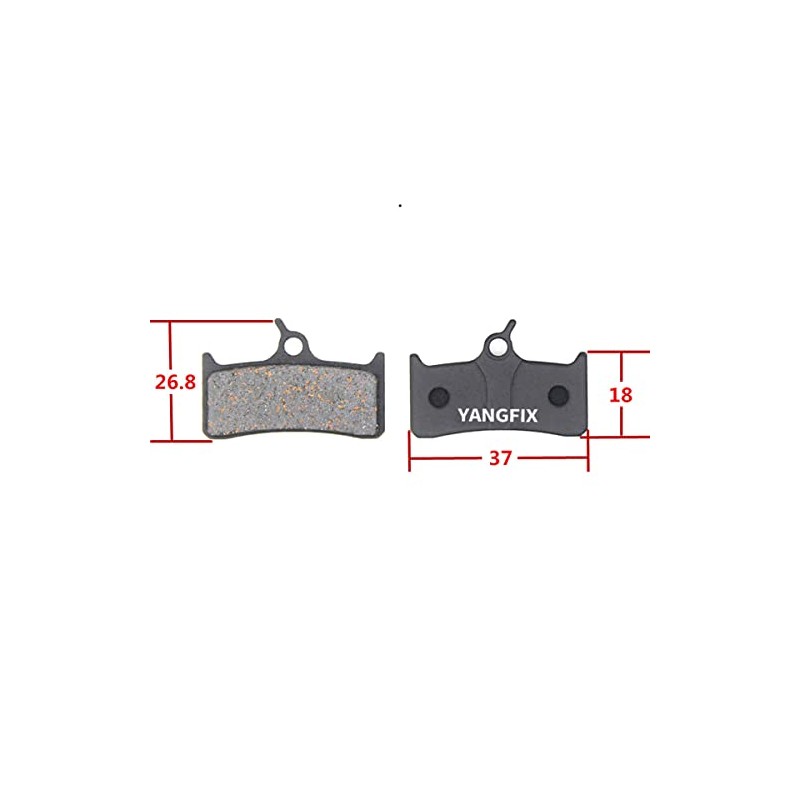 YANGFIX 2 Pairs Bicycle Disc Brake Pads for Shimano XT
