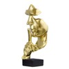 Thinker Statue Vivid Shape Compact Synthetic Resin Attractive Decorative Silence