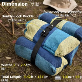 Azarxis Luggage Straps Suitcase Belt Packing Straps Adjustable Fit for Outdoor Products, Sleeping Bag Compression, Bundling, Camping, Travelling Accessories (4PCS - Army Green - 1" W x 53" L)