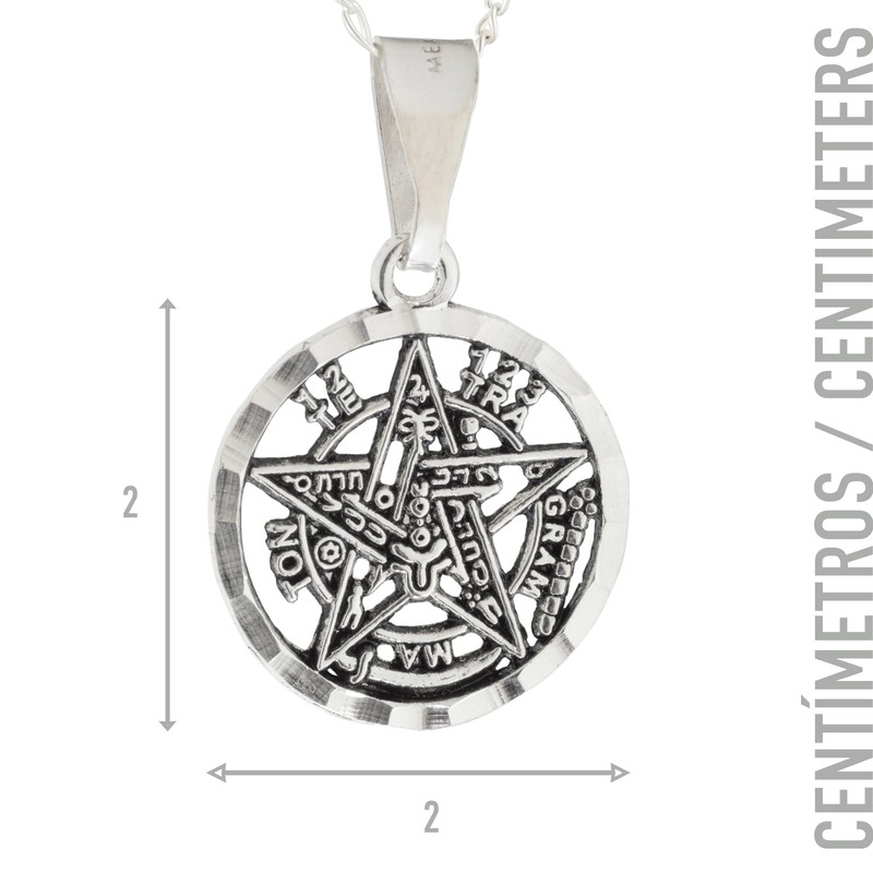 Collar Tetragramaton en Plata - Amuleto de Protección Personal -