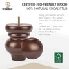 TCHOSUZ 5 inch / 12cm Wooden Furniture Legs, Pack of
