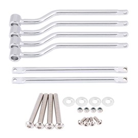 motorcycle saddle bags support barsfor vl800 + Saddlebag Support Bars Brackets Fit for Honda Suzuki Yamaha Kawasaki sacoche moto saddlebag bracket universal brackets bag vulcan 98 honda shadow 750 sop