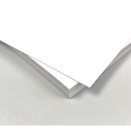 Craft Paper, A4, Pack of 10, 8.5 x 12.0 inches (217 x 306 mm), Thickness 0.03 inches (0.7 mm), Thick Paper, Construction Paper, Cover, White Surface, Gray Back (10 Sheets)