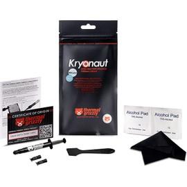 Thermal Grizzly Kryonaut The High Performance Thermal Paste Cooling All Processors, Graphics Cards and Heat Sinks in Computers and Consoles Combo Extra Spatula (Kryonaut 5.5g Combo)