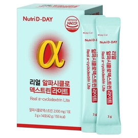 Nutri-D Day Real Alphacyclo Dextrin Light 14p, 42g, 1 ea / 뉴트리디데이 리얼 알파시클로 덱스트린 라이트 14p, 42g, 1개