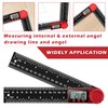 Digital Angle Finder Ruler with LCD Display, 200mm/7 Inch Digital