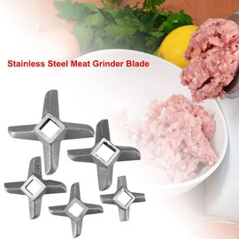 Meat Grinder Blade , crossing shaped Professional Steel Kitchen Meat Grinder Blade Mincers Cutter Part #32 , Stainless Steel Home Kitchen Kitchen Food Meat Grinder Blade Mincers Knife Cutter Replacement
