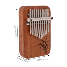 ibasenice 10-key Miniature Thumb Piano Kalimba Music Instrument Beginners Professionals