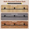 IBUYKE Industrial Pipe Clothes Rack, 61.4 Inch Wall Mounted Clothing