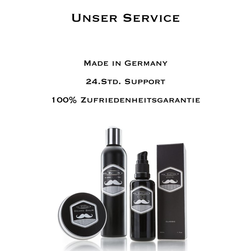 Mr. Burton's Classic Beard Care Set 3 Pieces Includes Beard