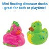 Baker Ross FE318 Dinosaur Rubber Duck Bath Toy - Pack