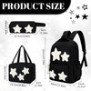 SilTriangle 3 Pcs Y2K Star Backpack Set with Lunch Bag