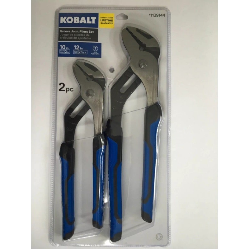 Kobalt Adjustable pliers Kobalt Joint Pliers SET 10"&12" Forged Nickel