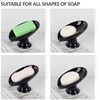 Soap Dish, Ceramic Soap Holder Self Draining Leaf Shape Bar