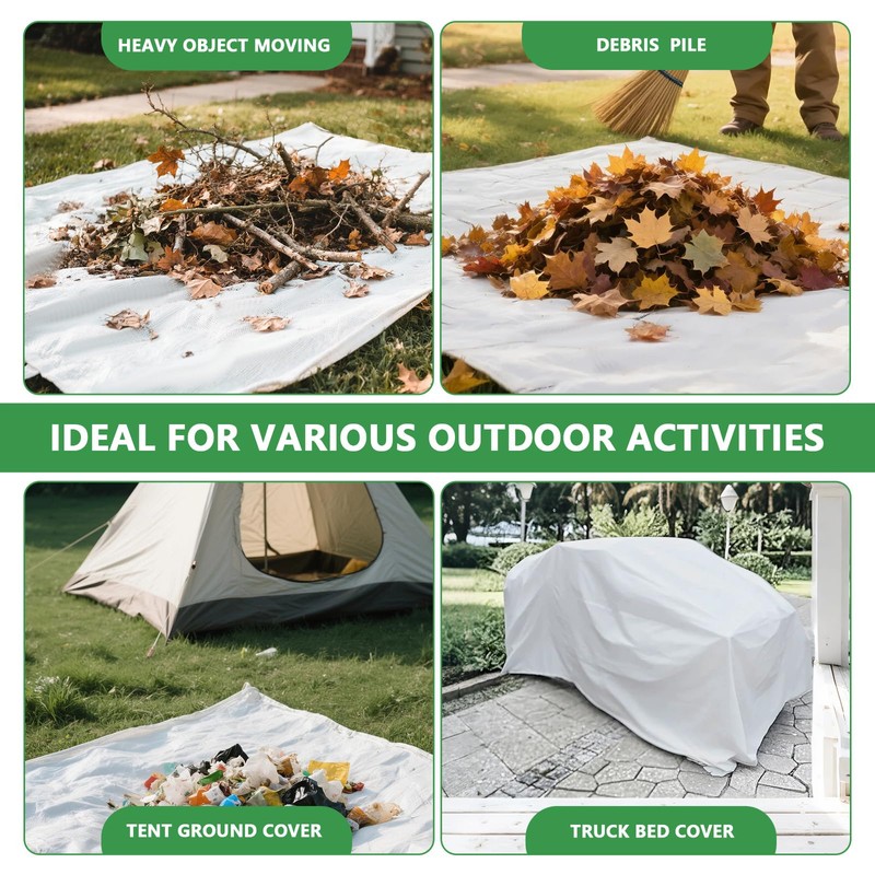 80” X 80” Plastic Poly Sheets - Multi Purpose Waterproof