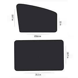 4 Pack Magnetic Car Side Window Sunshade for Baby Front and Rear Side Window Shade Privacy Sun Protection for Car
