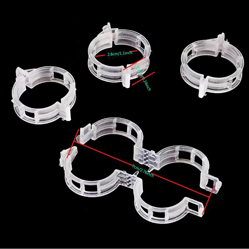 Tomato Clips, Plastic Trellis Clips Plant Support Clips, 100PCS Plant