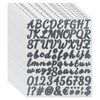 uxcell 912Pcs 12Sheets Glitter Letter Stickers, Self-Adhesive Alphabet Sticker Letter