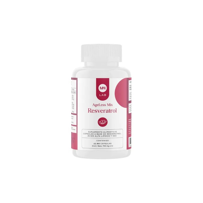 Resveratrol 60 Cpsulas AgeLess Mix Resveratrol cido Alfa Lipoico Y